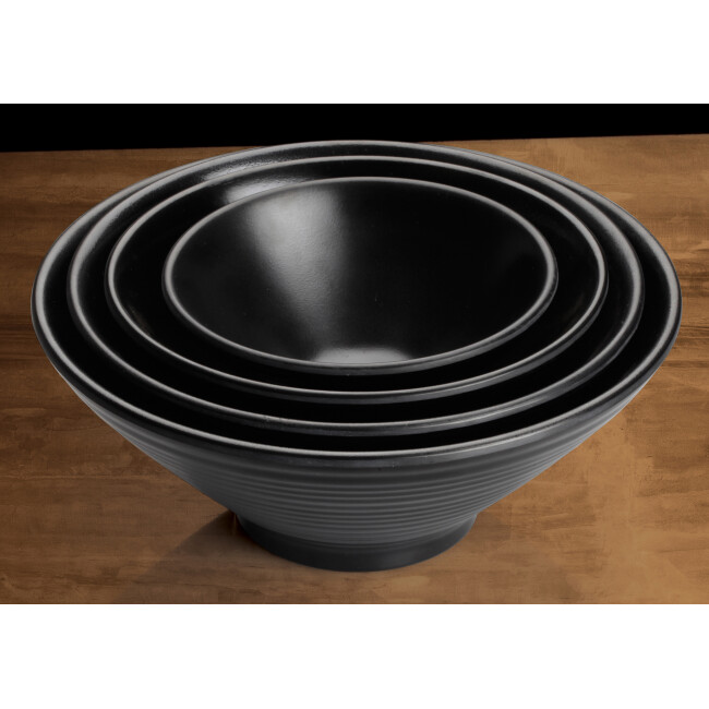 8"Dia Melamine Bowl, Black, 24pcs/case - Image 3